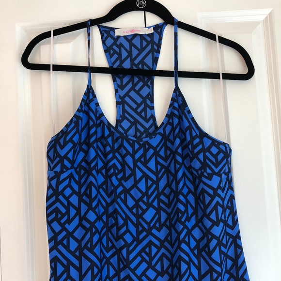 Alice & Trixie Blue Geometric Maxi Dress - Picture 2 of 6